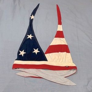 Tommy Hilfiger Stars And Stripes Halter Top Size Large